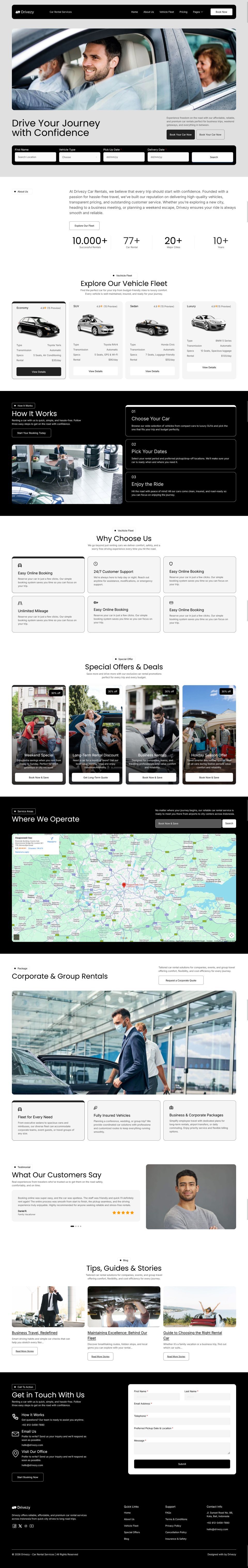Template ThemeForest Drivezy WordPress template ThemeForest Drivezy