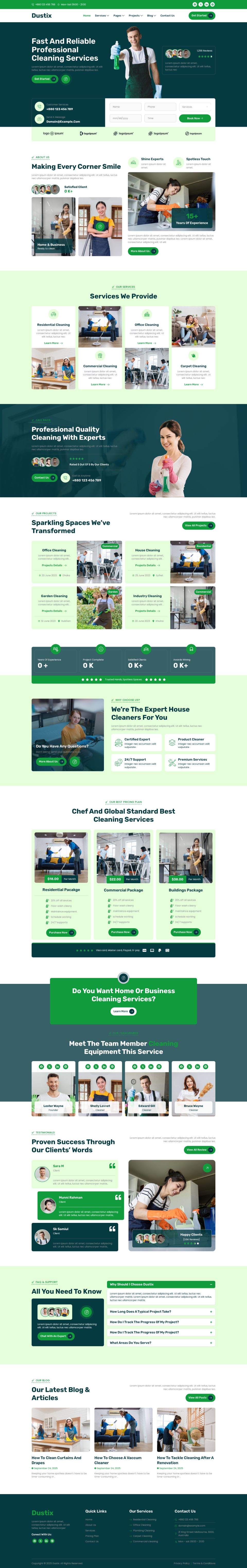 WordPress template ThemeForest Dustix