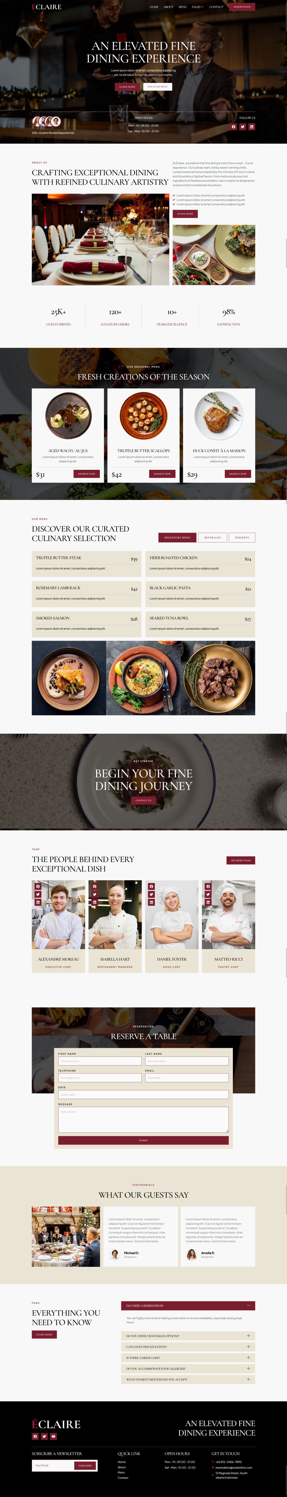 Template ThemeForest Eclaire WordPress template ThemeForest Eclaire