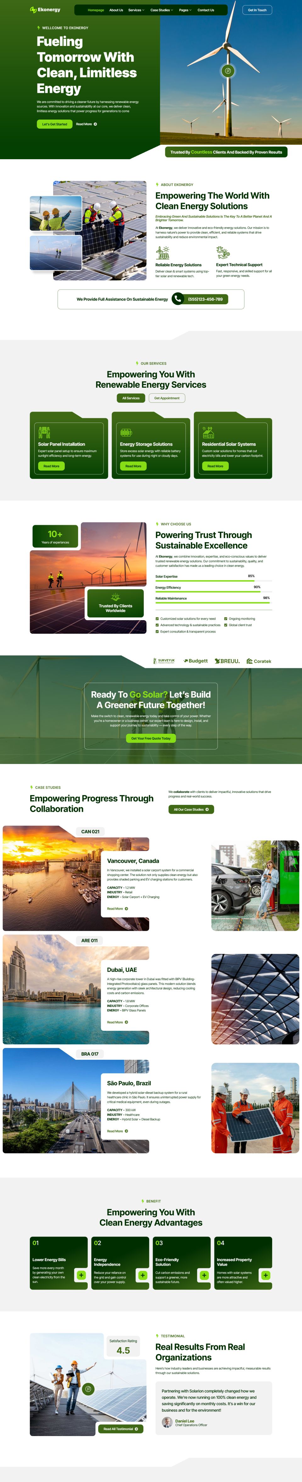 WordPress template ThemeForest Ekonergy