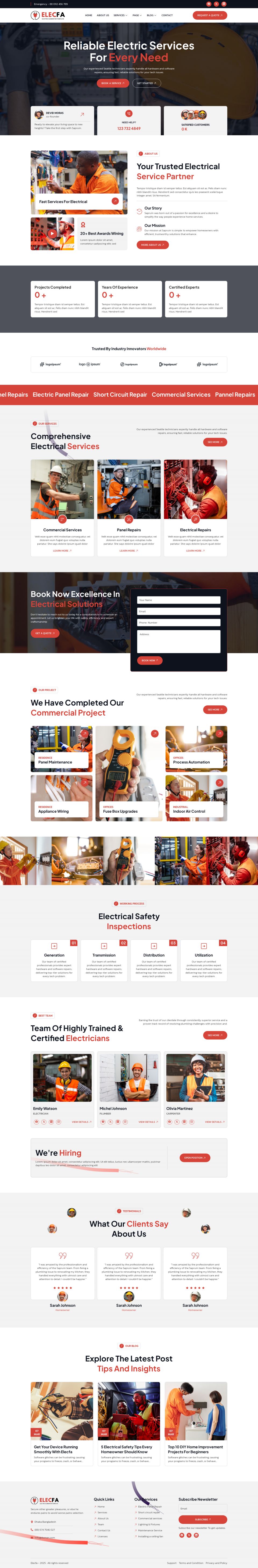 WordPress template ThemeForest Elecfa
