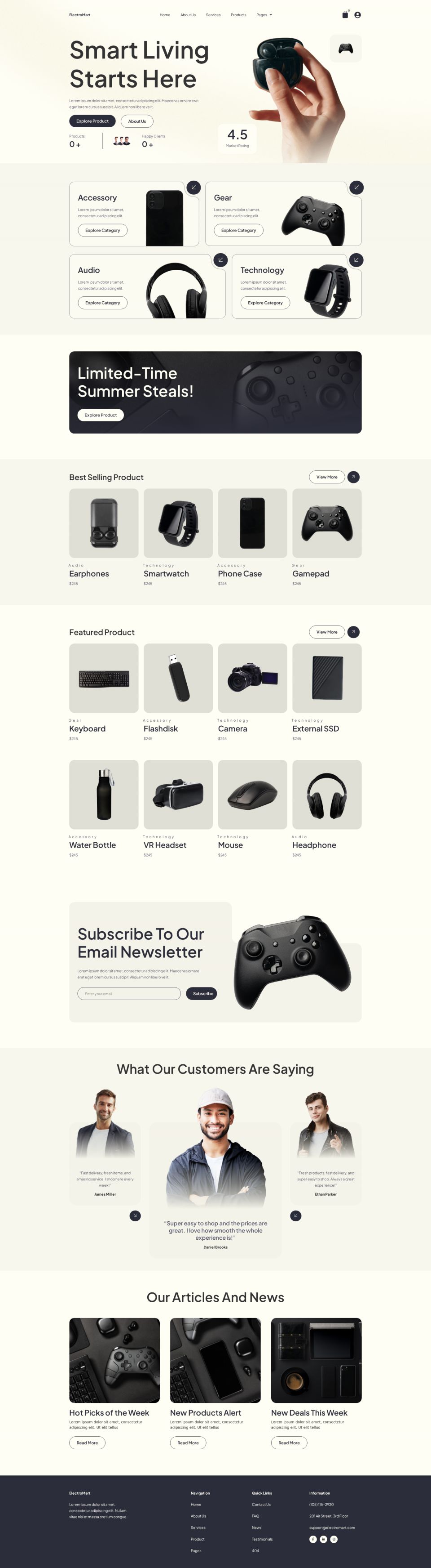 WordPress template ThemeForest Electromart