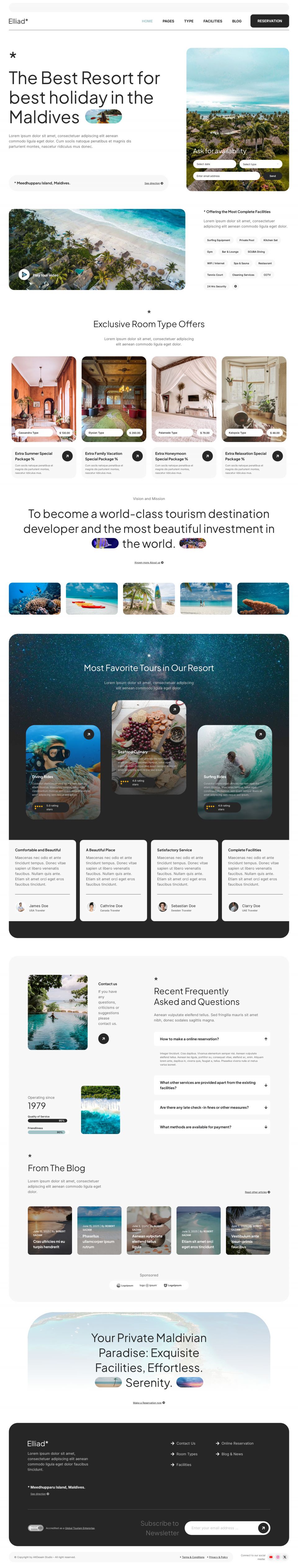 WordPress template ThemeForest Elliad