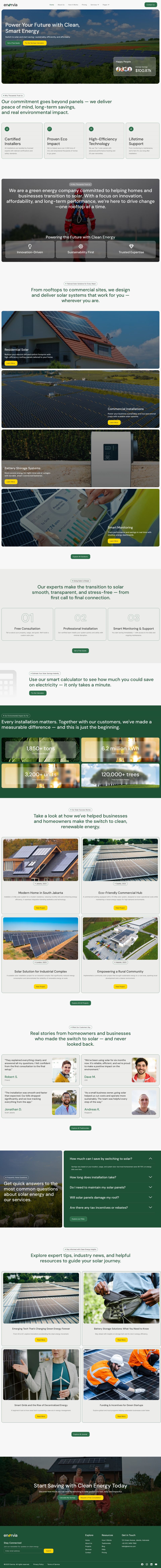 WordPress template ThemeForest Enervia