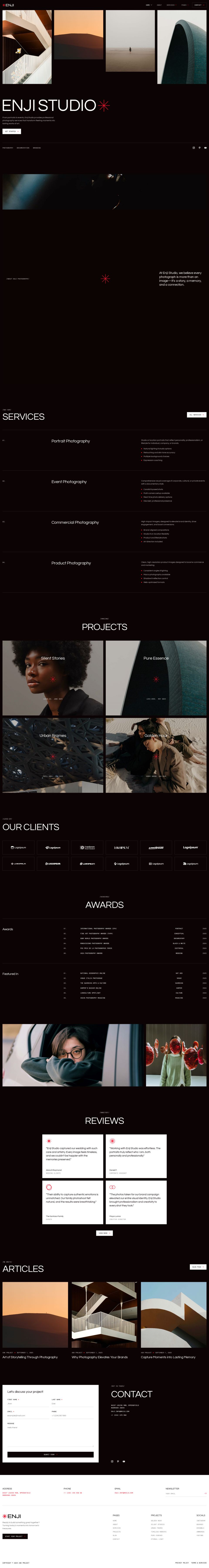 WordPress template ThemeForest Enji