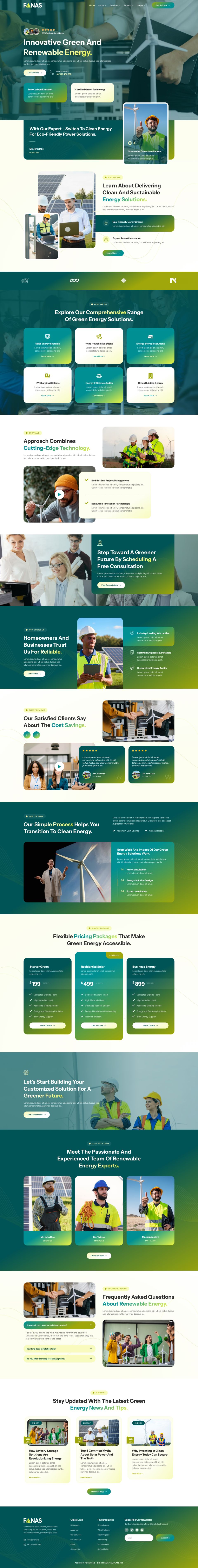 WordPress template ThemeForest Fanas