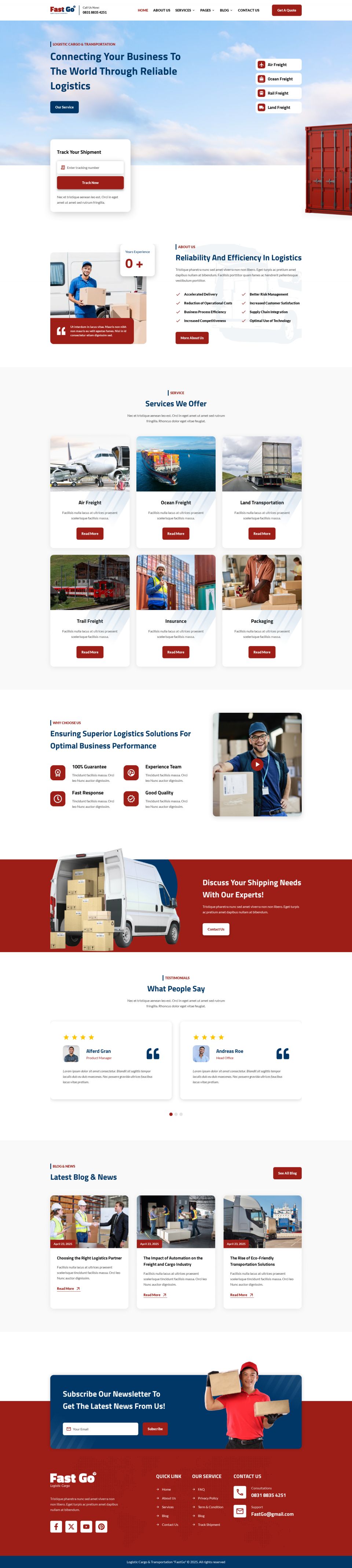 WordPress template ThemeForest FastGo
