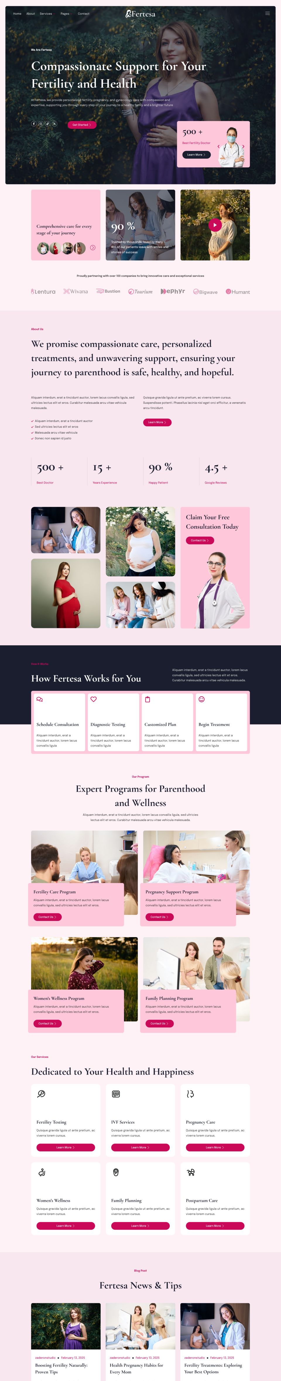 WordPress template ThemeForest Fertesa