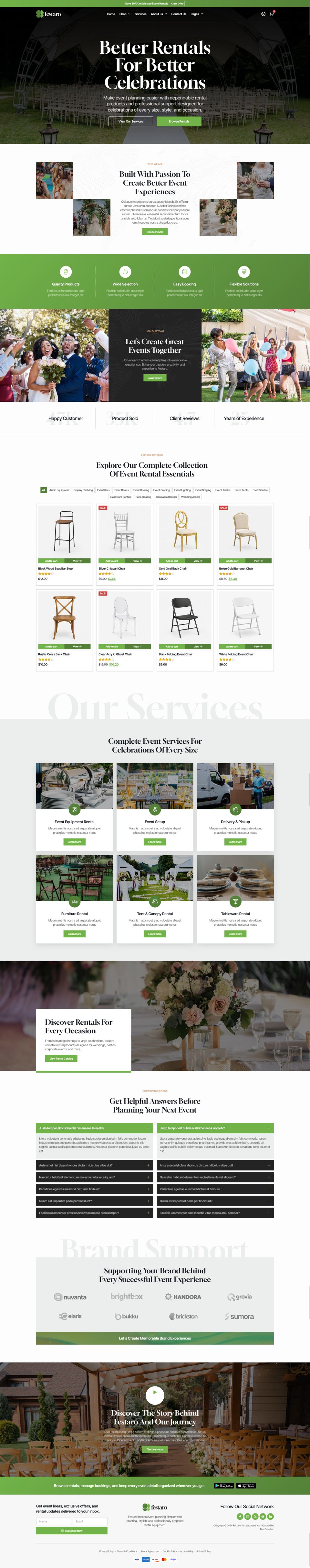 WordPress template ThemeForest Festaro