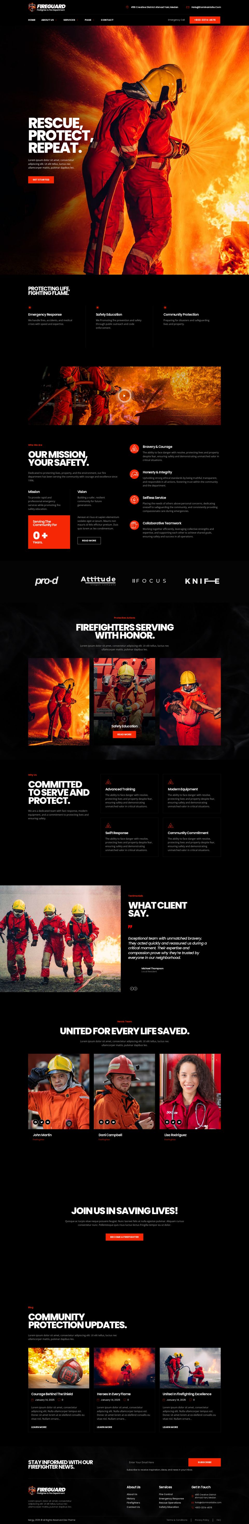 WordPress template ThemeForest FireGuard