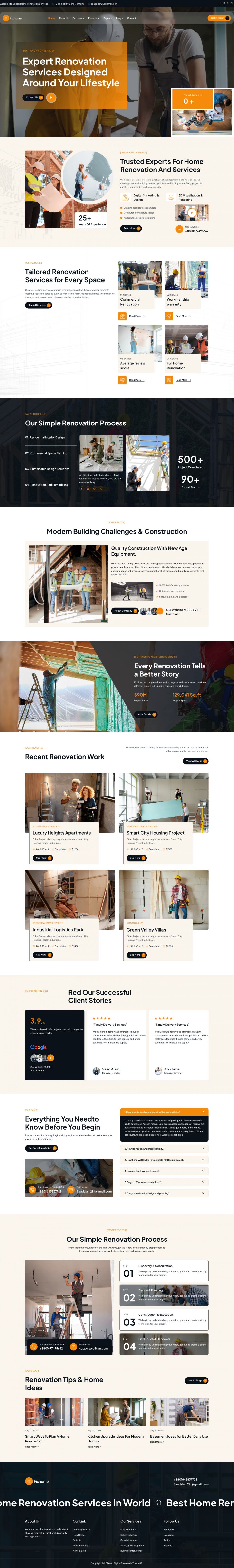 WordPress template ThemeForest Fixhome