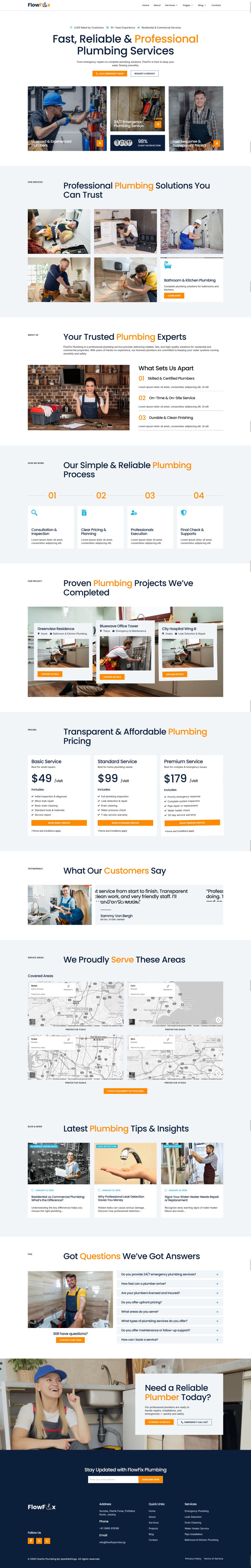 Template ThemeForest FlowFix WordPress template ThemeForest FlowFix