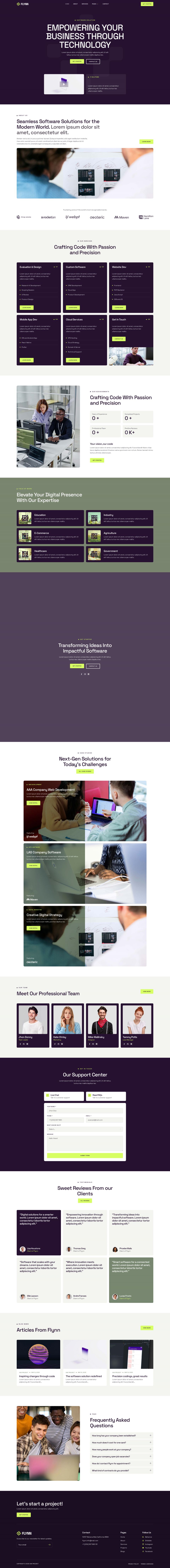 WordPress template ThemeForest Flynn