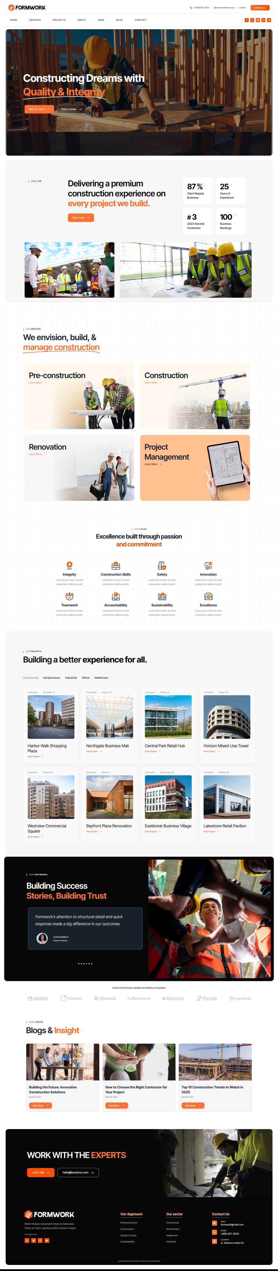 WordPress template ThemeForest Formwork