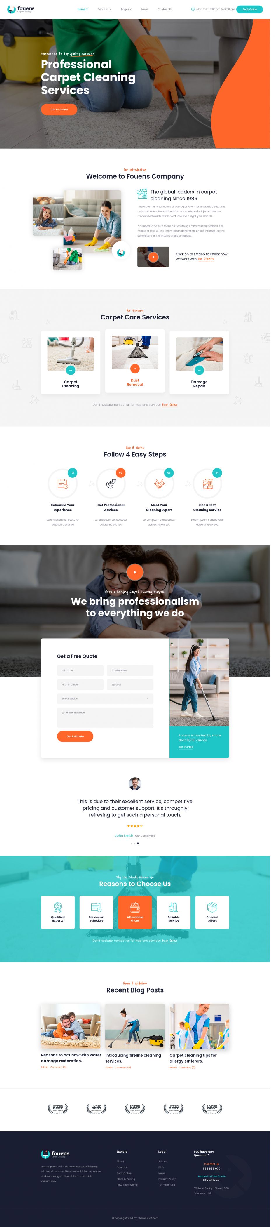 WordPress template ThemeForest Fouens