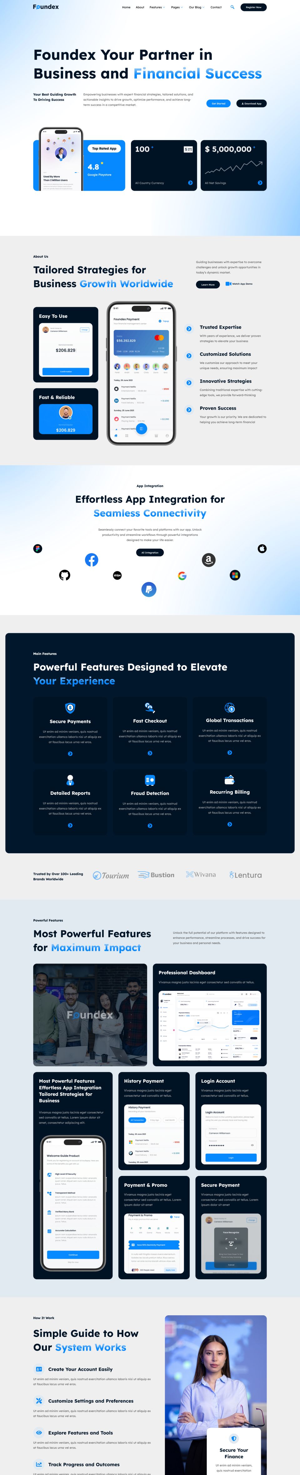 WordPress template ThemeForest Foundex