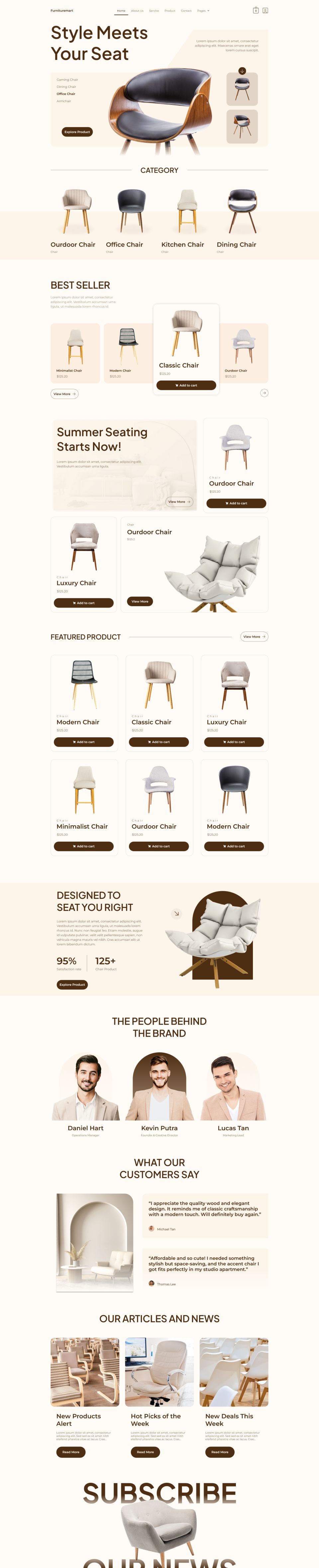 WordPress template ThemeForest Furnituremart