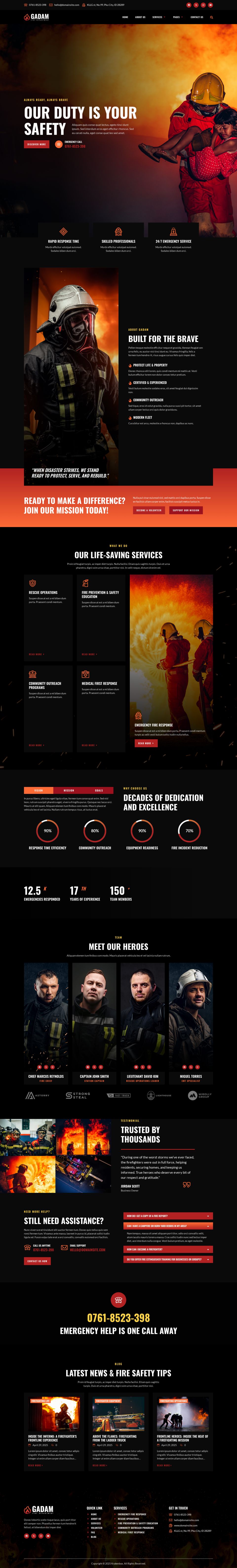 WordPress template ThemeForest Gadam