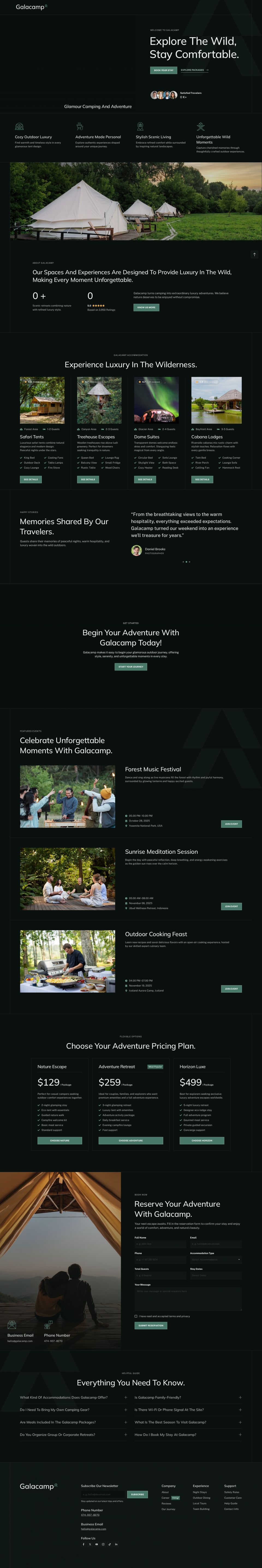 Template ThemeForest Galacamp WordPress template ThemeForest Galacamp