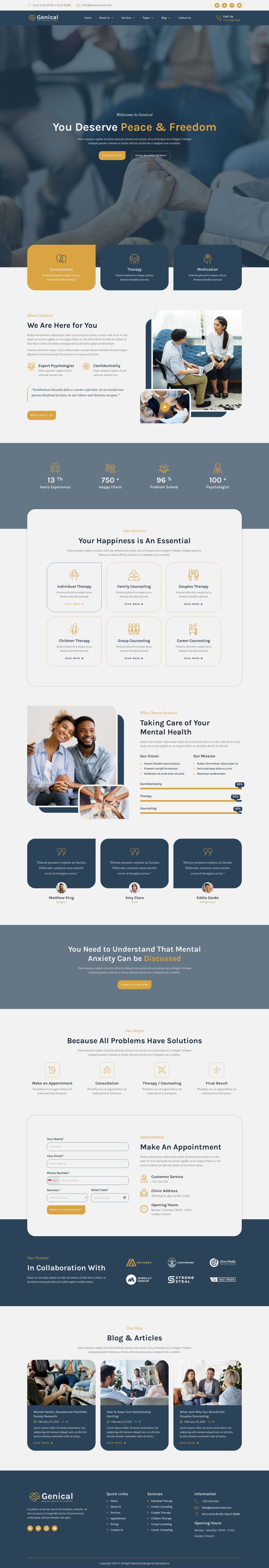 WordPress template ThemeForest Genical