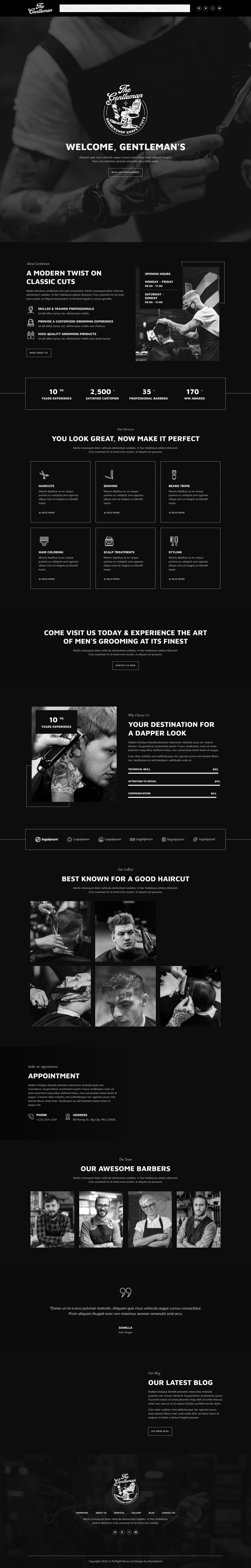 WordPress template ThemeForest Gentleman