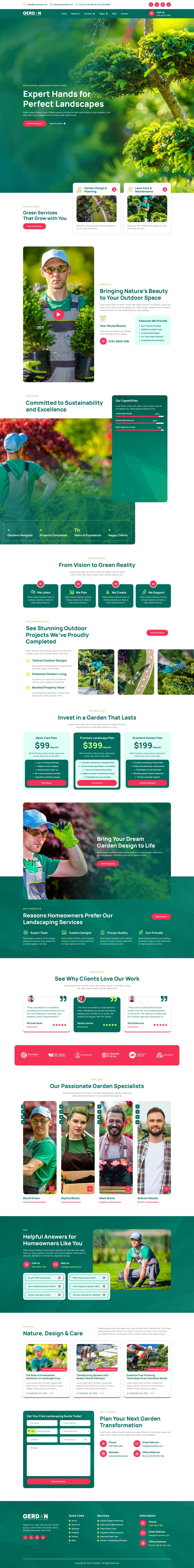 WordPress template ThemeForest Gerdan