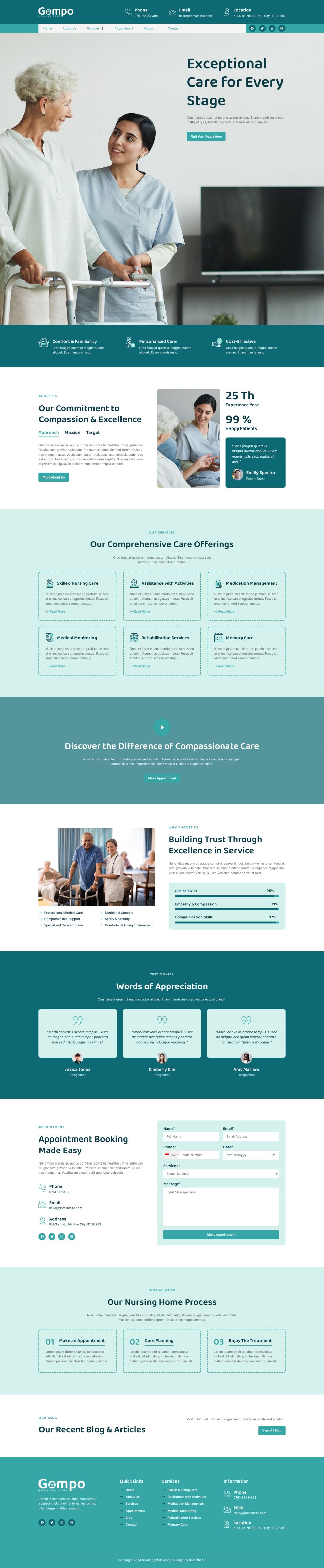 WordPress template ThemeForest Gompo