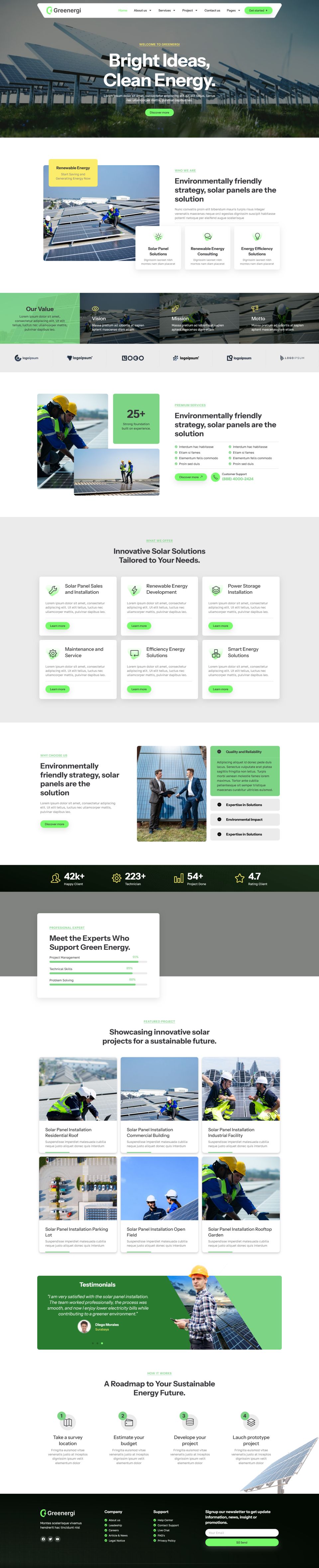 WordPress template ThemeForest Greenergi