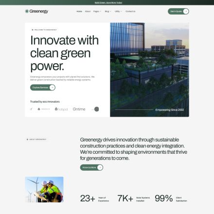 ThemeForest Greenergy