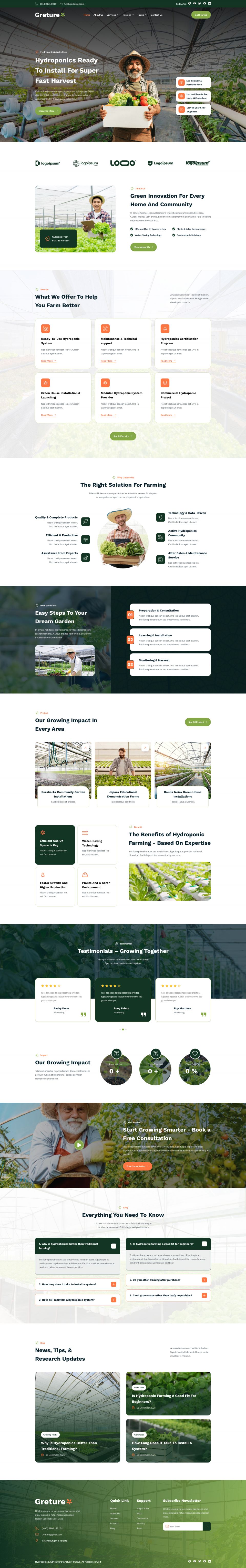 WordPress template ThemeForest Greture