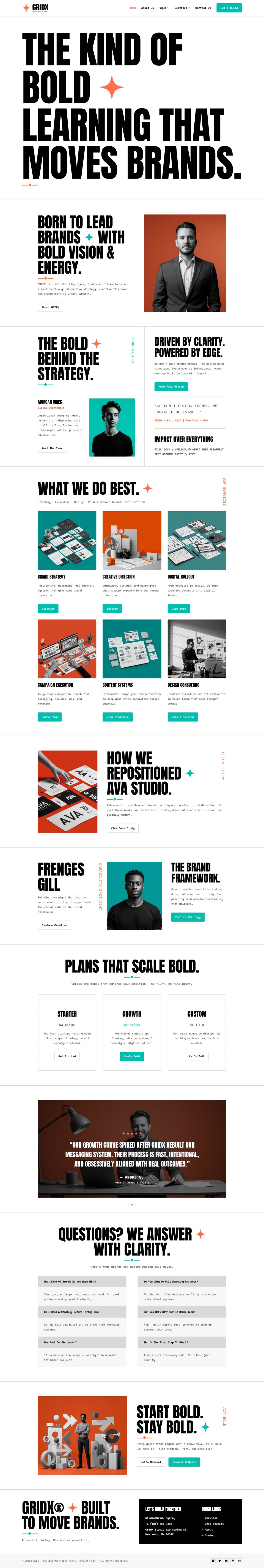 WordPress template ThemeForest GridX