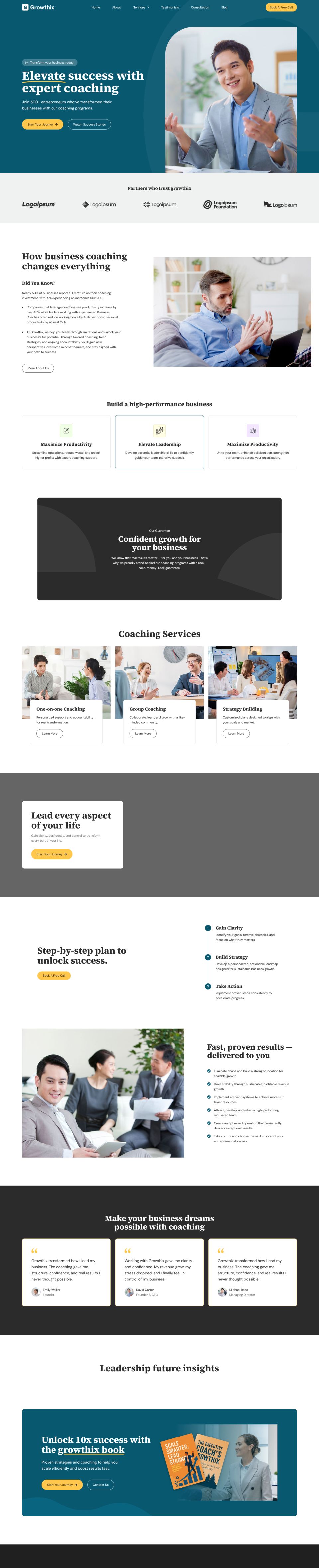 WordPress template ThemeForest Growthix