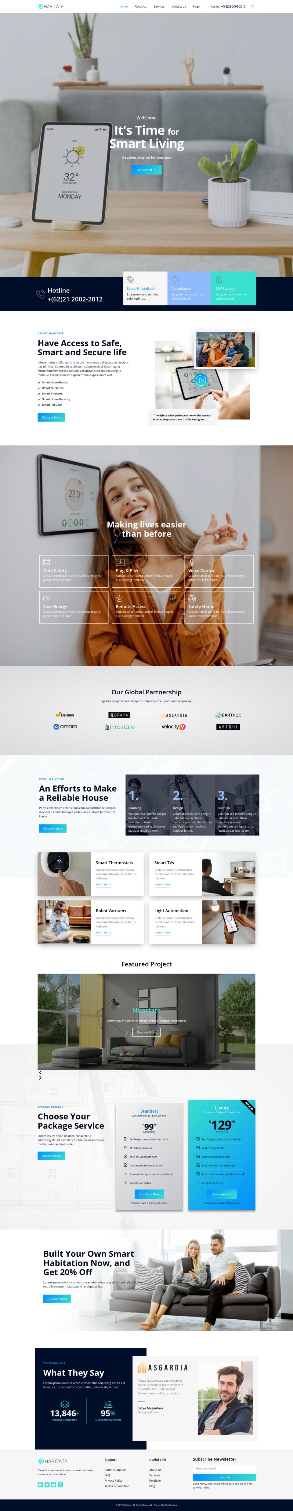 WordPress template ThemeForest Habitate