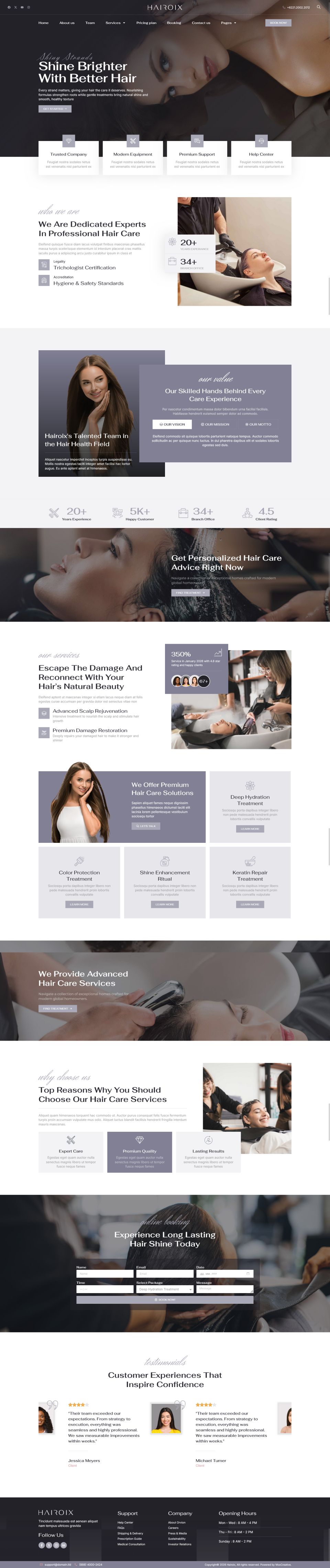 Template ThemeForest Hairoix WordPress template ThemeForest Hairoix