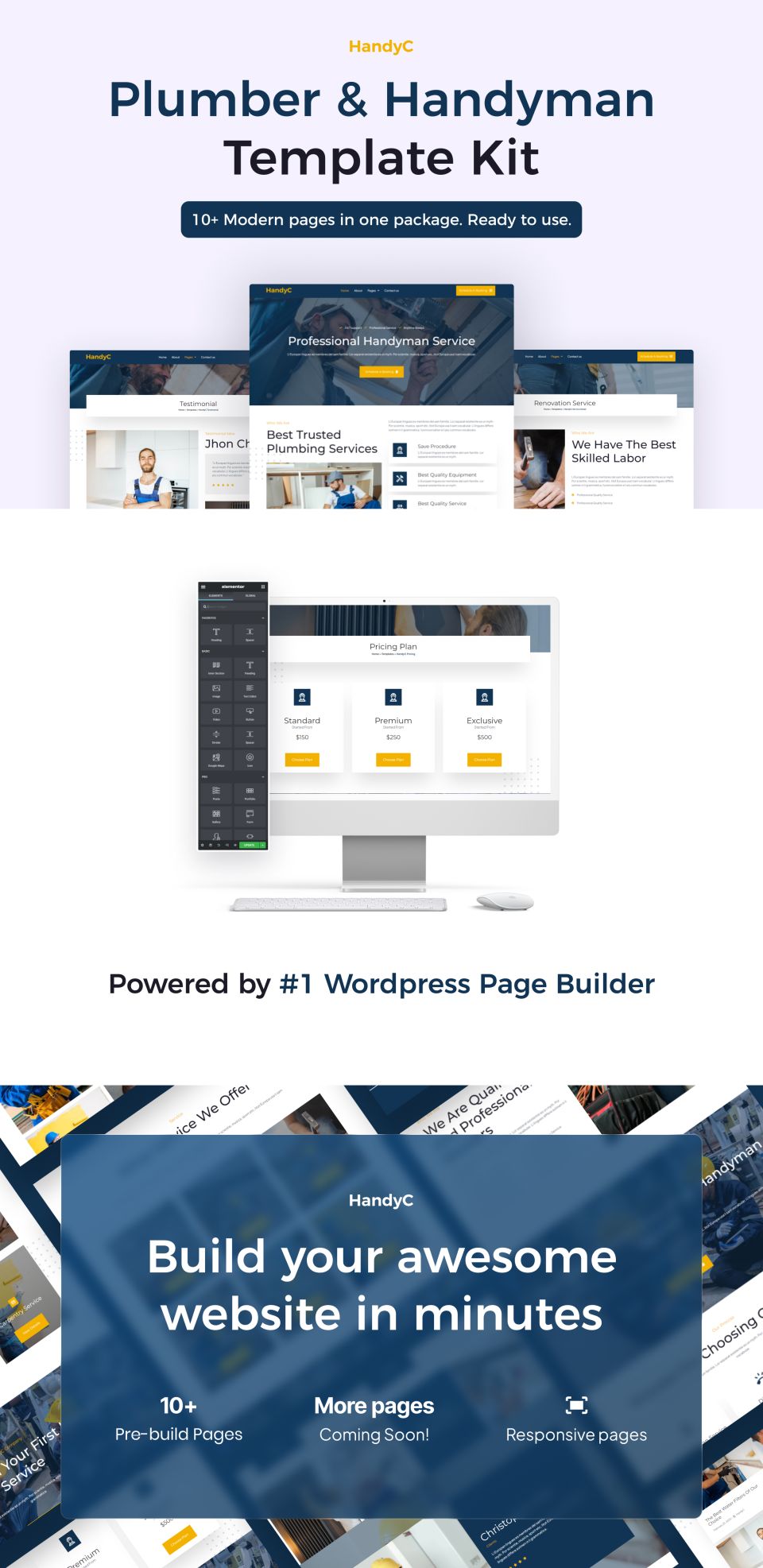 WordPress template ThemeForest HandyC