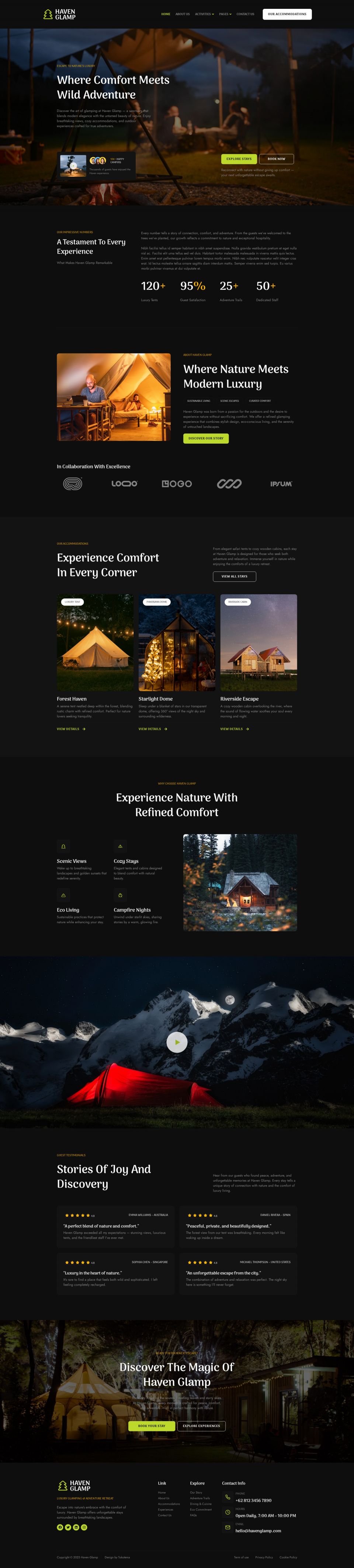 WordPress template ThemeForest Haven Glamp