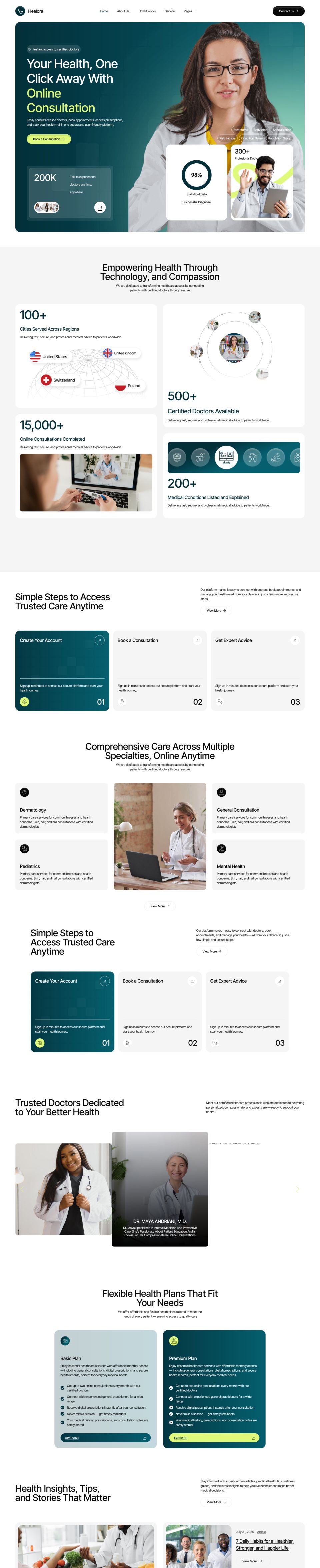 WordPress template ThemeForest Healora