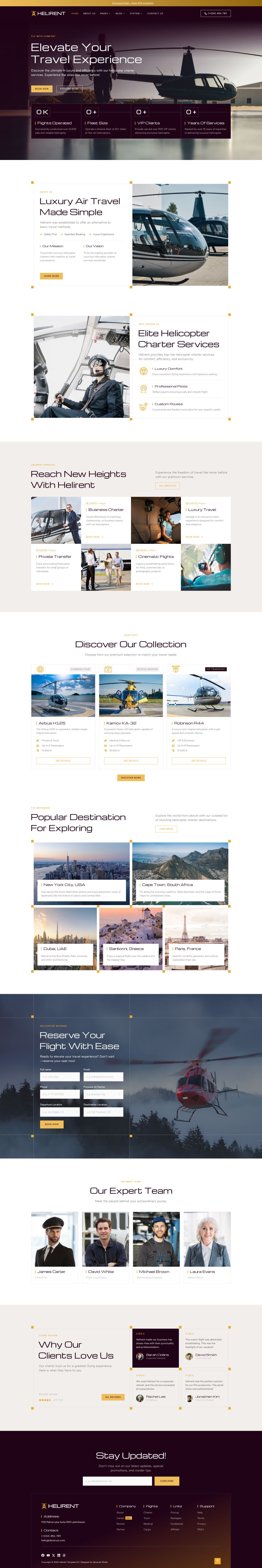 WordPress template ThemeForest Helirent