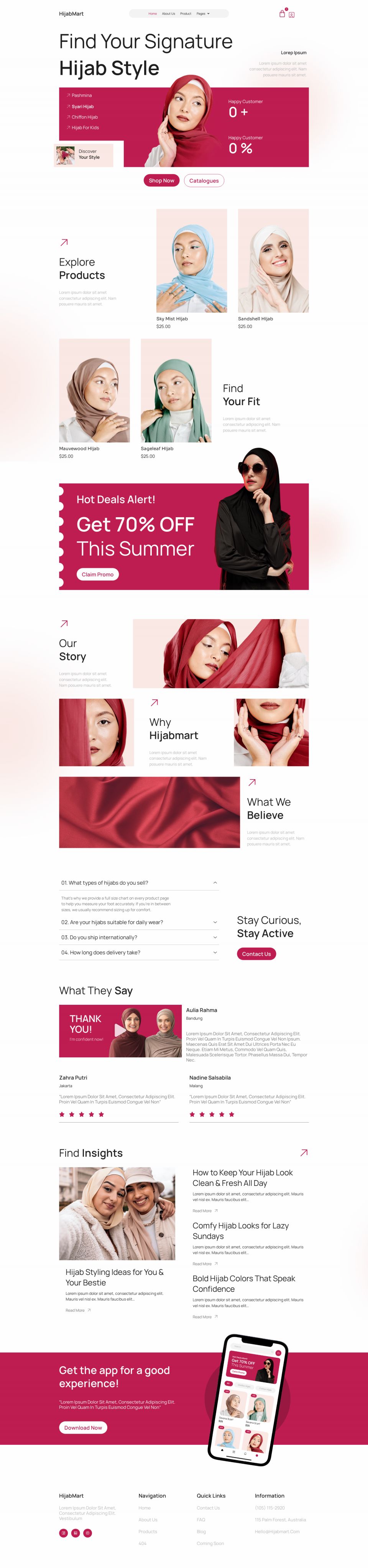 WordPress template ThemeForest Hijabmart