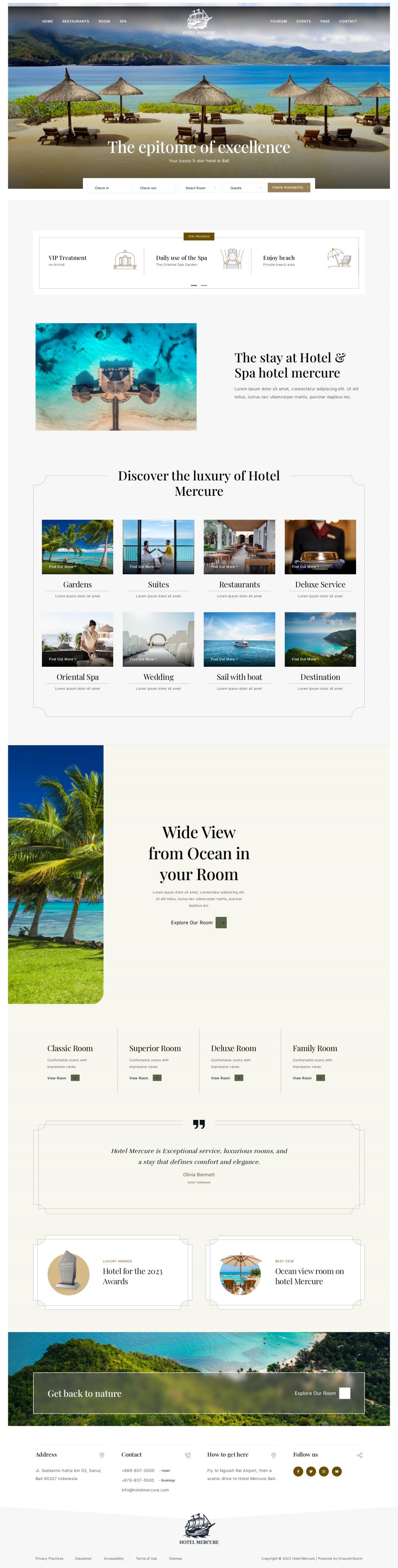 WordPress template ThemeForest Hotel Mercure