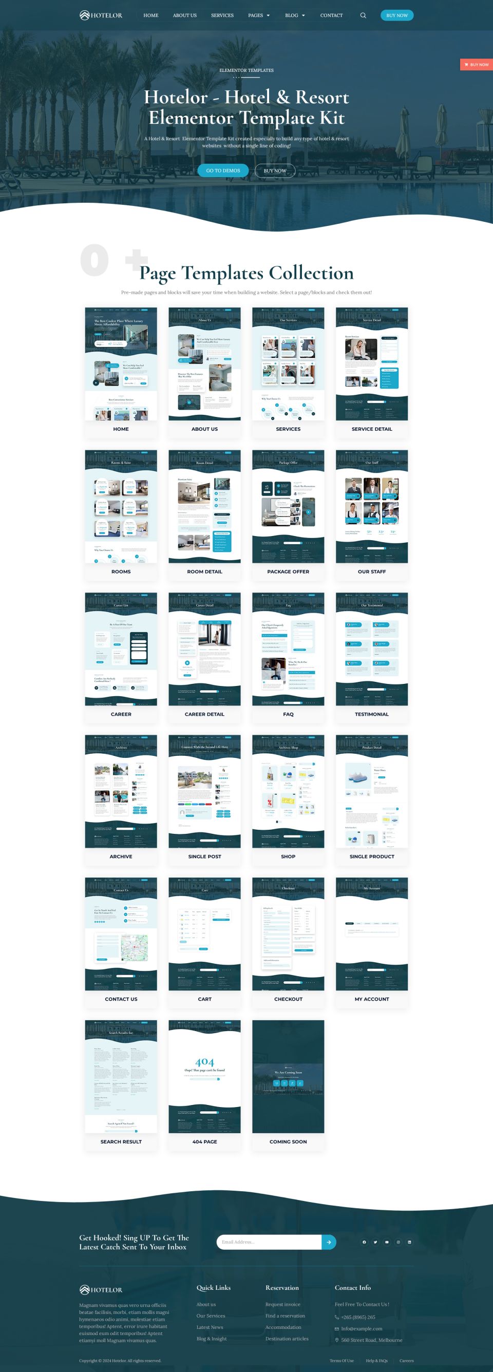 WordPress template ThemeForest Hotelor