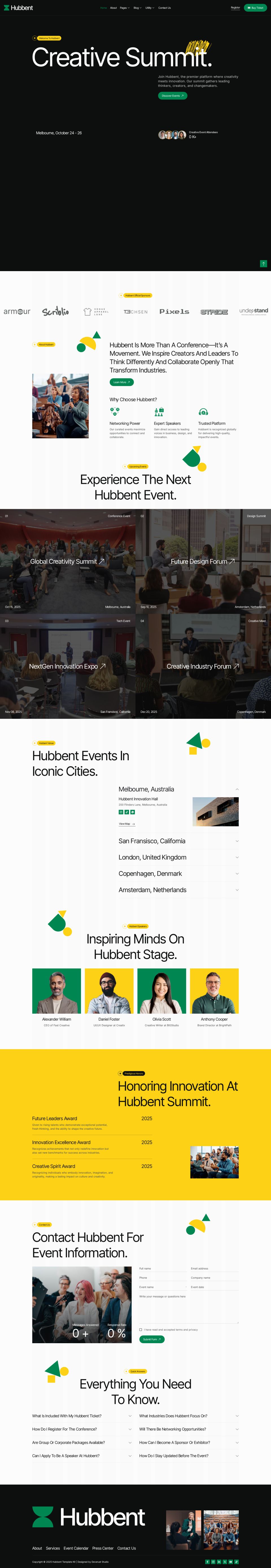 WordPress template ThemeForest Hubbent