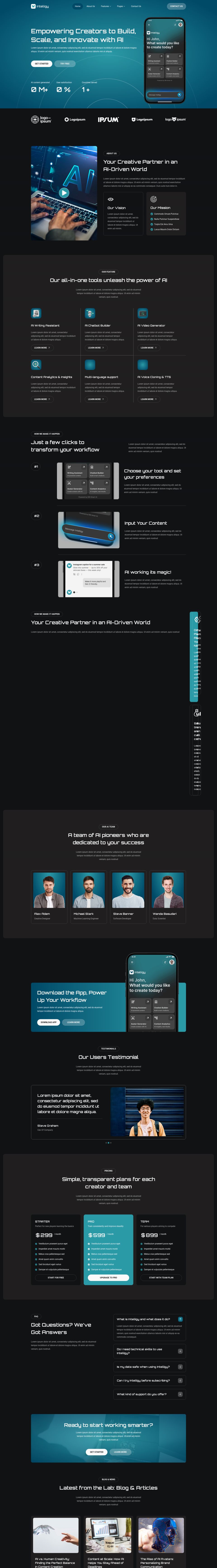 WordPress template ThemeForest Intelligy