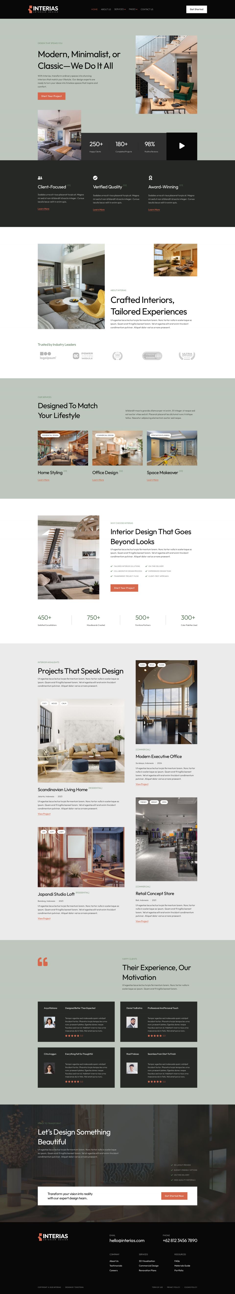 WordPress template ThemeForest Interias