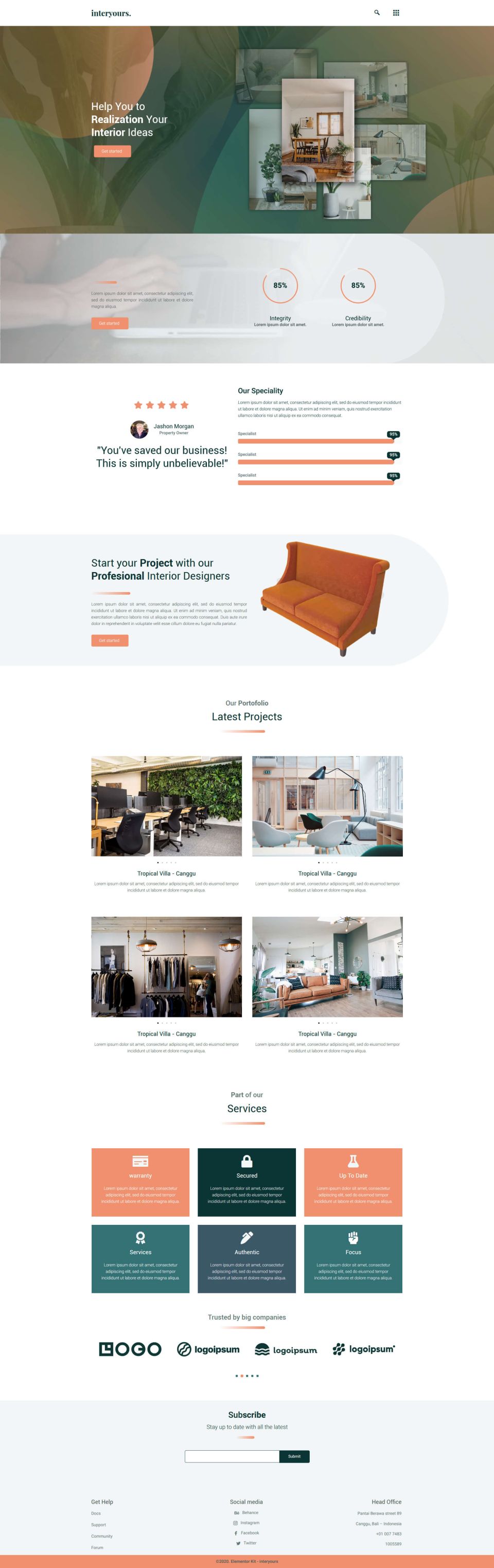 WordPress template ThemeForest Interyours