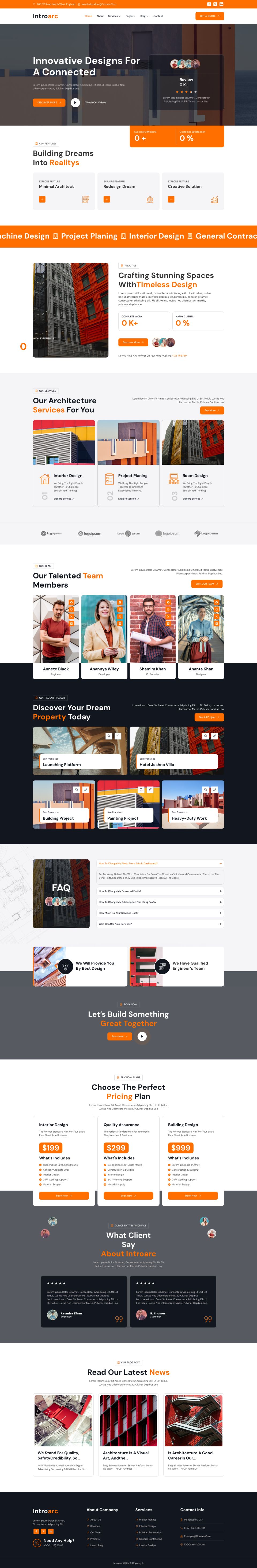 WordPress template ThemeForest Introarc