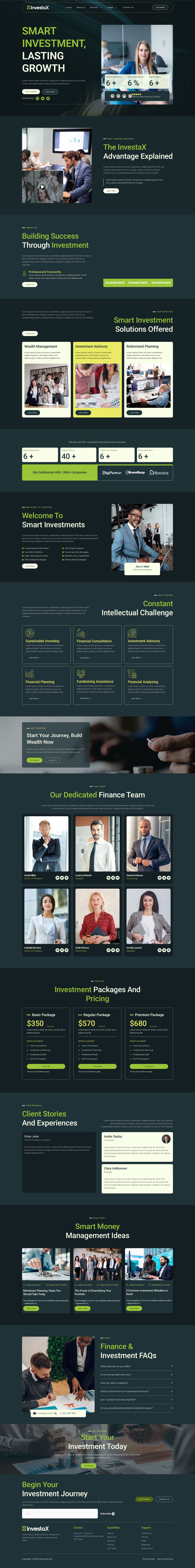 WordPress template ThemeForest InvestaX