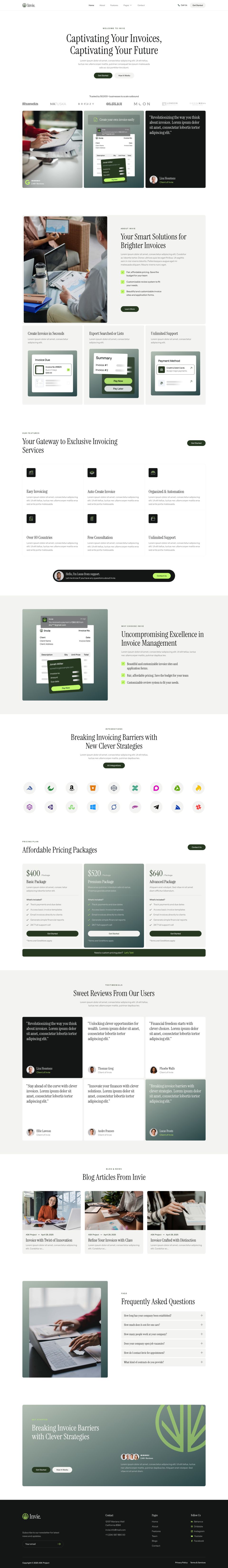 WordPress template ThemeForest Invie