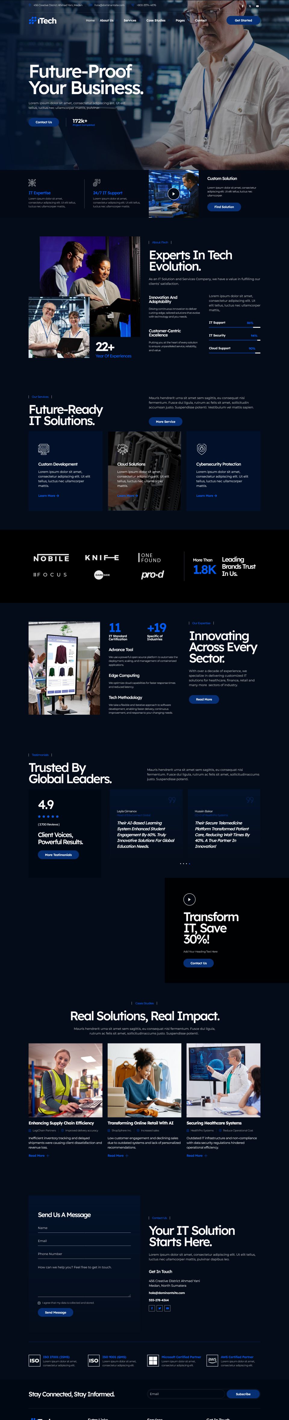 WordPress template ThemeForest iTech