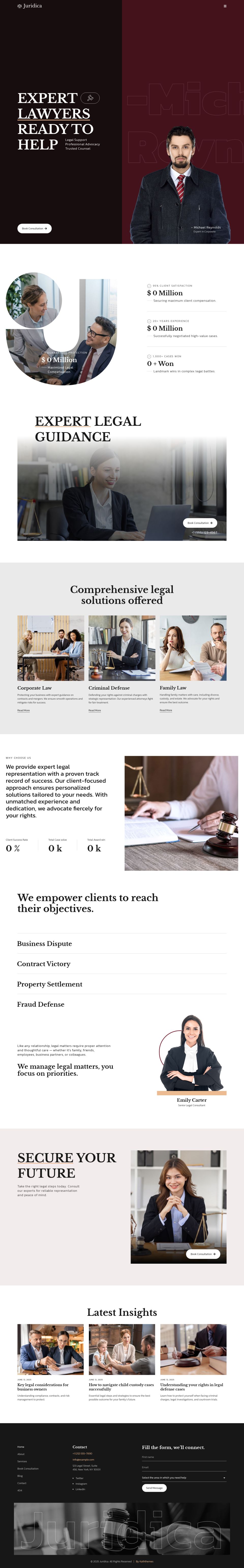WordPress template ThemeForest Juridica